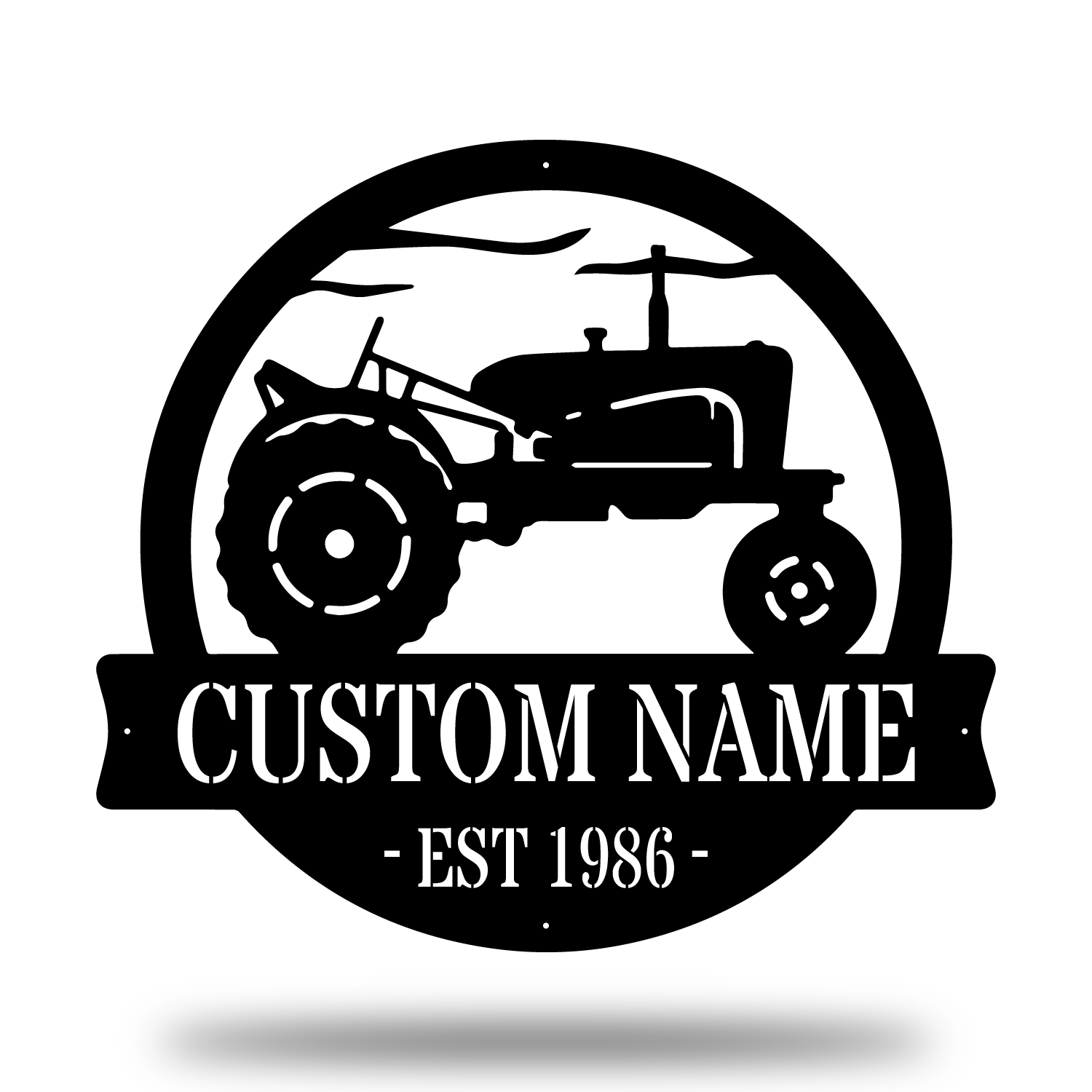 Vintage Tractor Vehicle Monogram - Farmhouse Decor - Gift For Farmer | GearViral